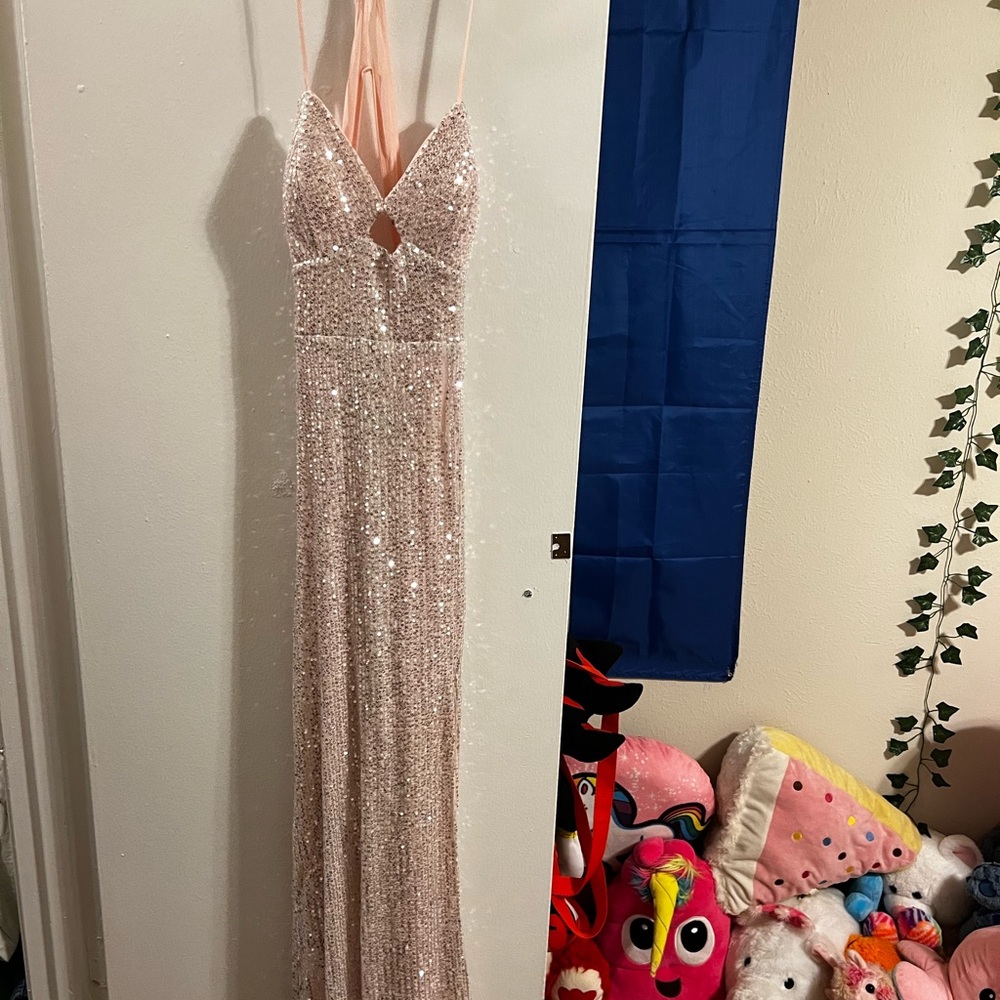 Pink prom dress